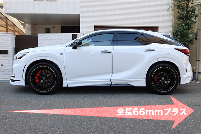 レクサス RX500h カスタム TRDフルエアロ装着完了」新型 RX500h、450h 