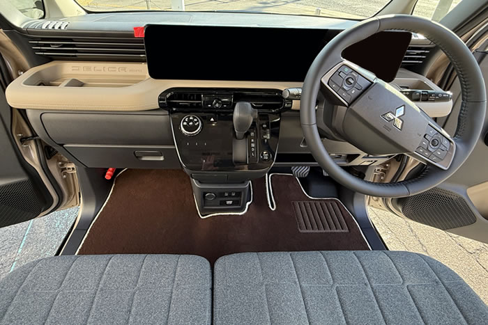 三菱 デリカミニ 新型 超新型 フルモデルチェンジ デリ丸 社外品 フロアマット ラゲッジマット トランクマット 汚れ防止 カスタム パーツ ドレスアップ 便利グッズ