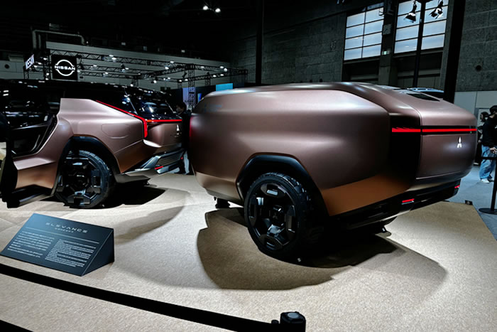 大阪モーターショー 大阪モビリティーショー ジャパンモビリティショー 2025 Japan Mobility Show 三菱 ELEVANCE Concept 電動クロスオーバーSUV トレーラー
